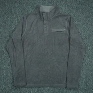 Free Fly Pullover Mens Medium Gray Quarter Snap Performance Bamboo Fleece
